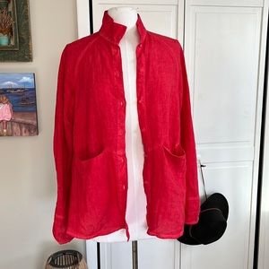 NWT Beautiful Elemente Clemente linen jacket.  Gorgeous color!